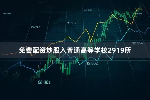 免费配资炒股入普通高等学校2919所