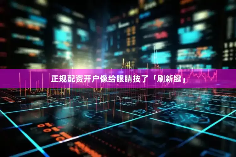 正规配资开户像给眼睛按了「刷新键」